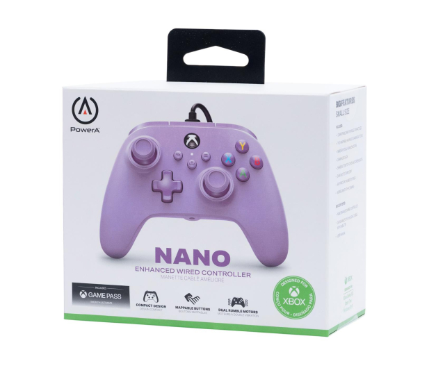 PowerA XS Pad przewodowy NANO Enhanced Lilac - 1091229 - zdjęcie 10